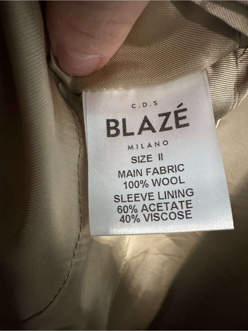 Blaze Milano Gold-Button Olive Double-Breasted Women's Blazer - Picture 6 of 7